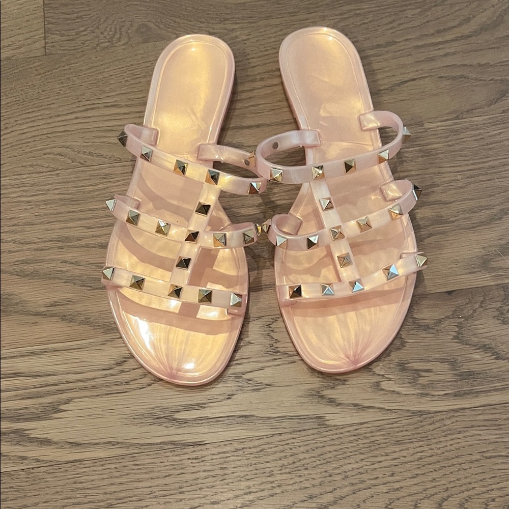 Studded Pink Sandals